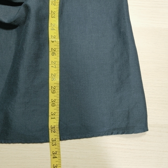 MANGO Dark denim blue color flowy summer cami mini dress - Picture 6 of 11